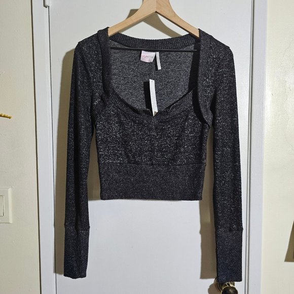 🏷️NWT UO Lounge Set! Tate Cozy Knit Layered Top & Mini Skort Set In Black - S/M - Picture 8 of 16